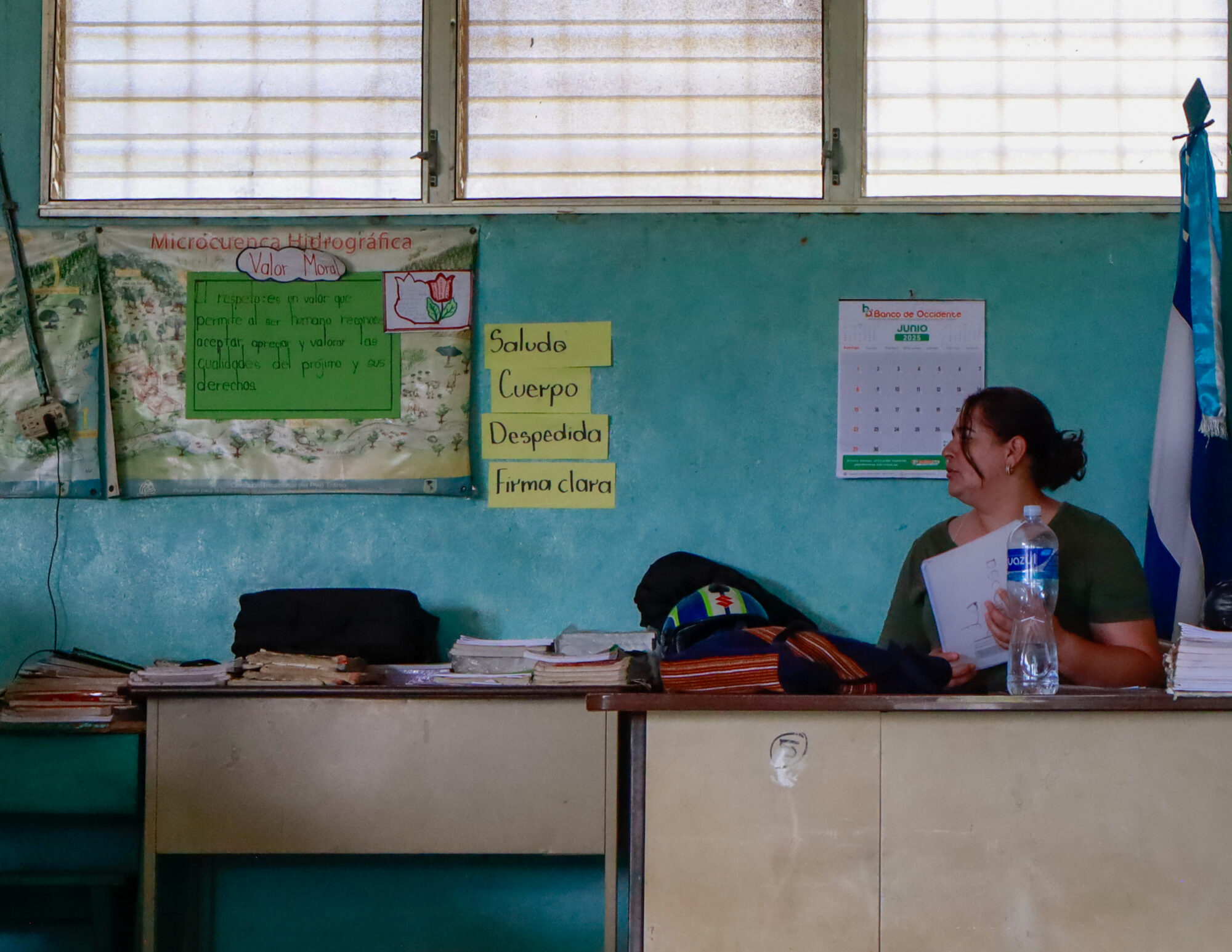 Laughter echoes through the schoolyard as children play during recess, while teacher Fátima watches with quiet pride. In this rural community, moments of joy and connection offer a brief escape from the daily challenges her students face