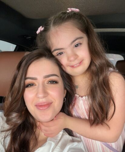 A selfie showing Narin and her daughter Melia, in their family car Picture taken by Narin in June 2024